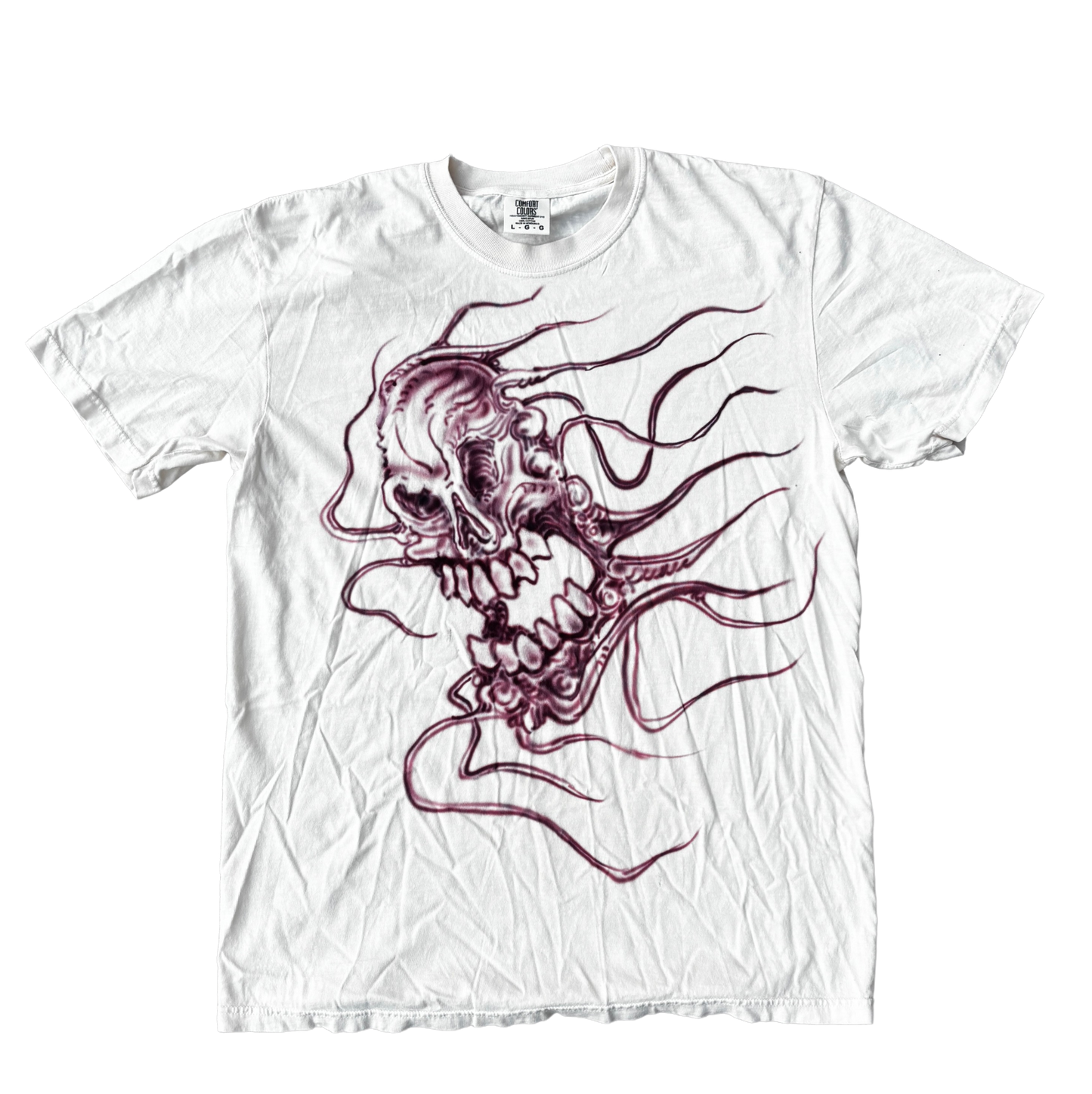 Off White Mutant Skull Tee(large)
