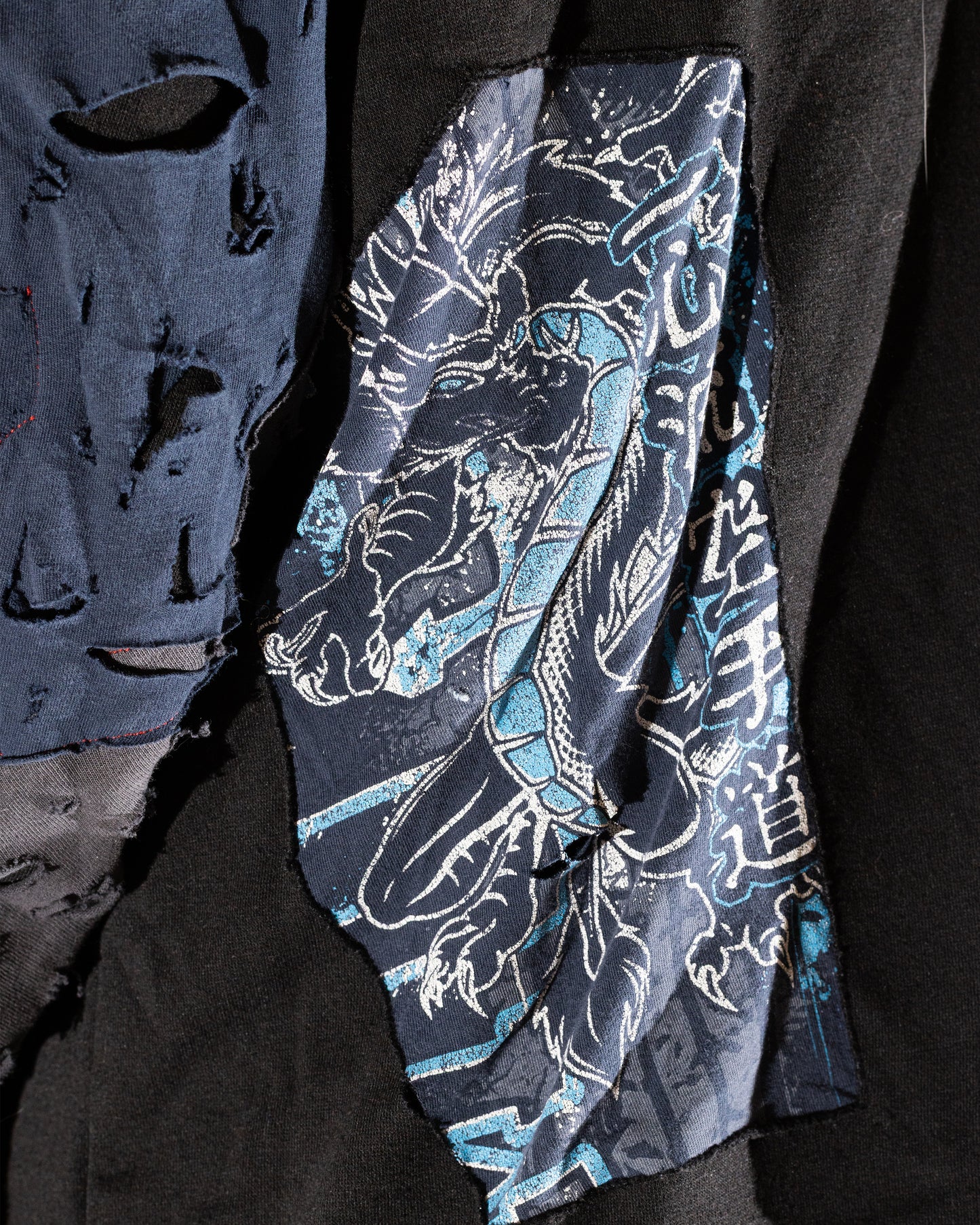 Thrashed biker Zip Up hoodie