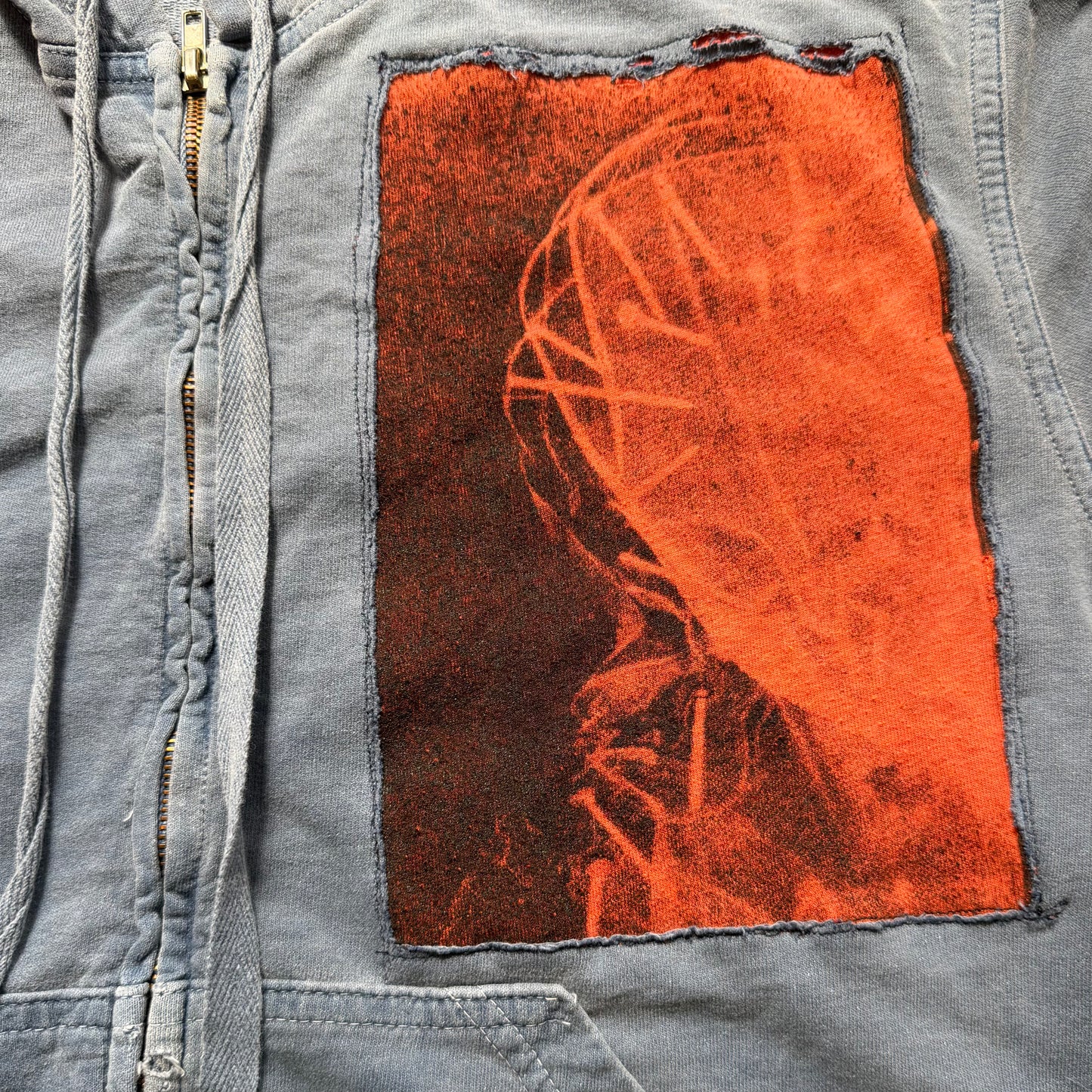 Nail face hoodie(women's large)