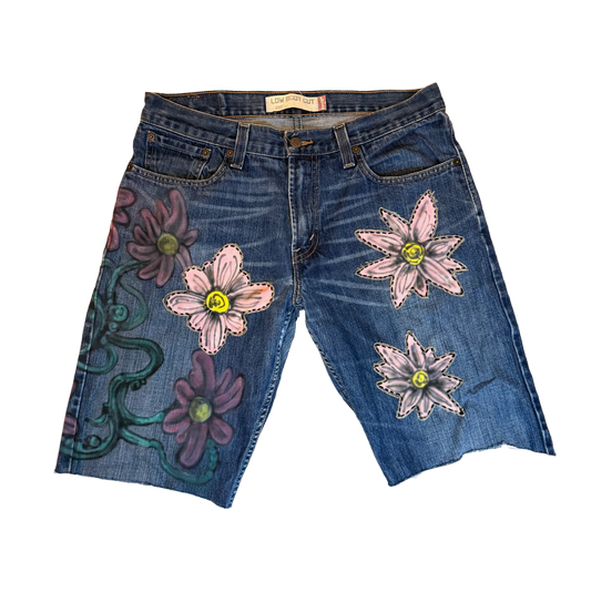 In the Garden Floral Jorts (33x30)