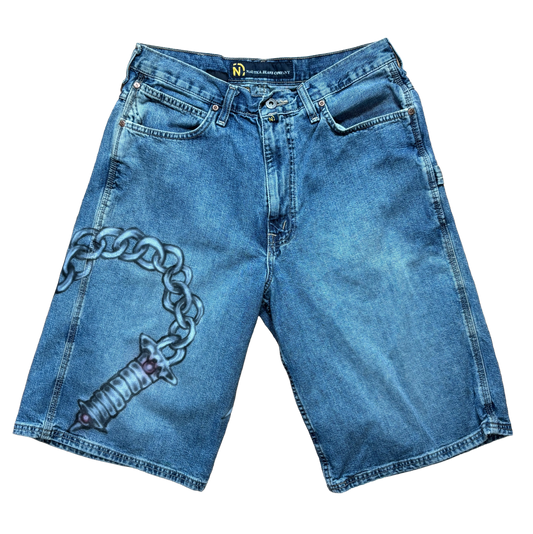 Robot Flail Jorts(34 waist)