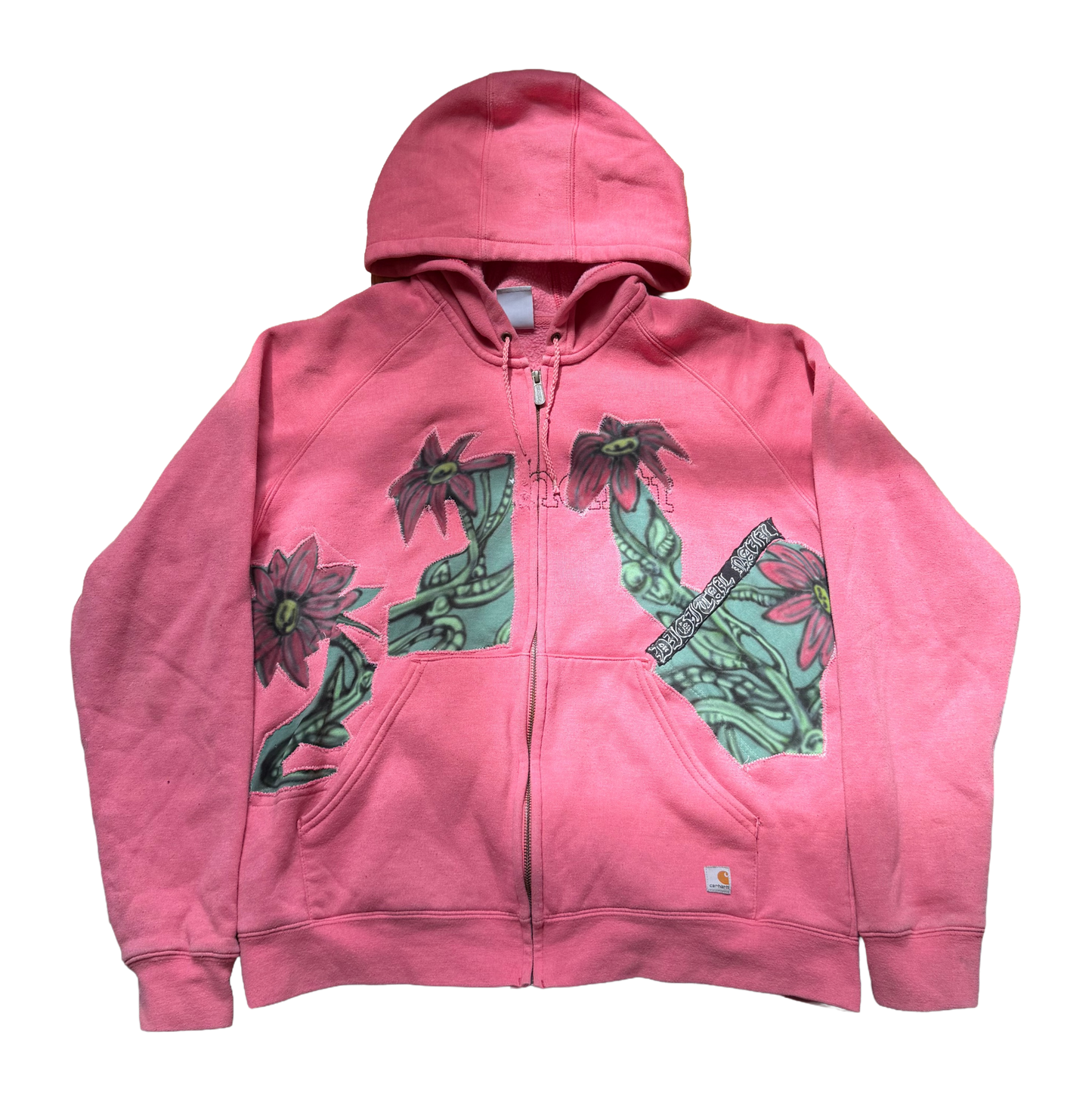 Robot garden zip up hoodie(women's xl)