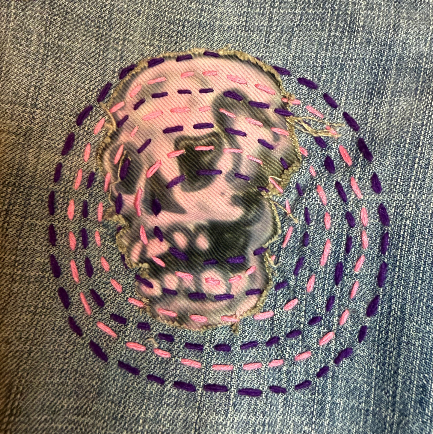 Pink Skull Jorts (w 33)