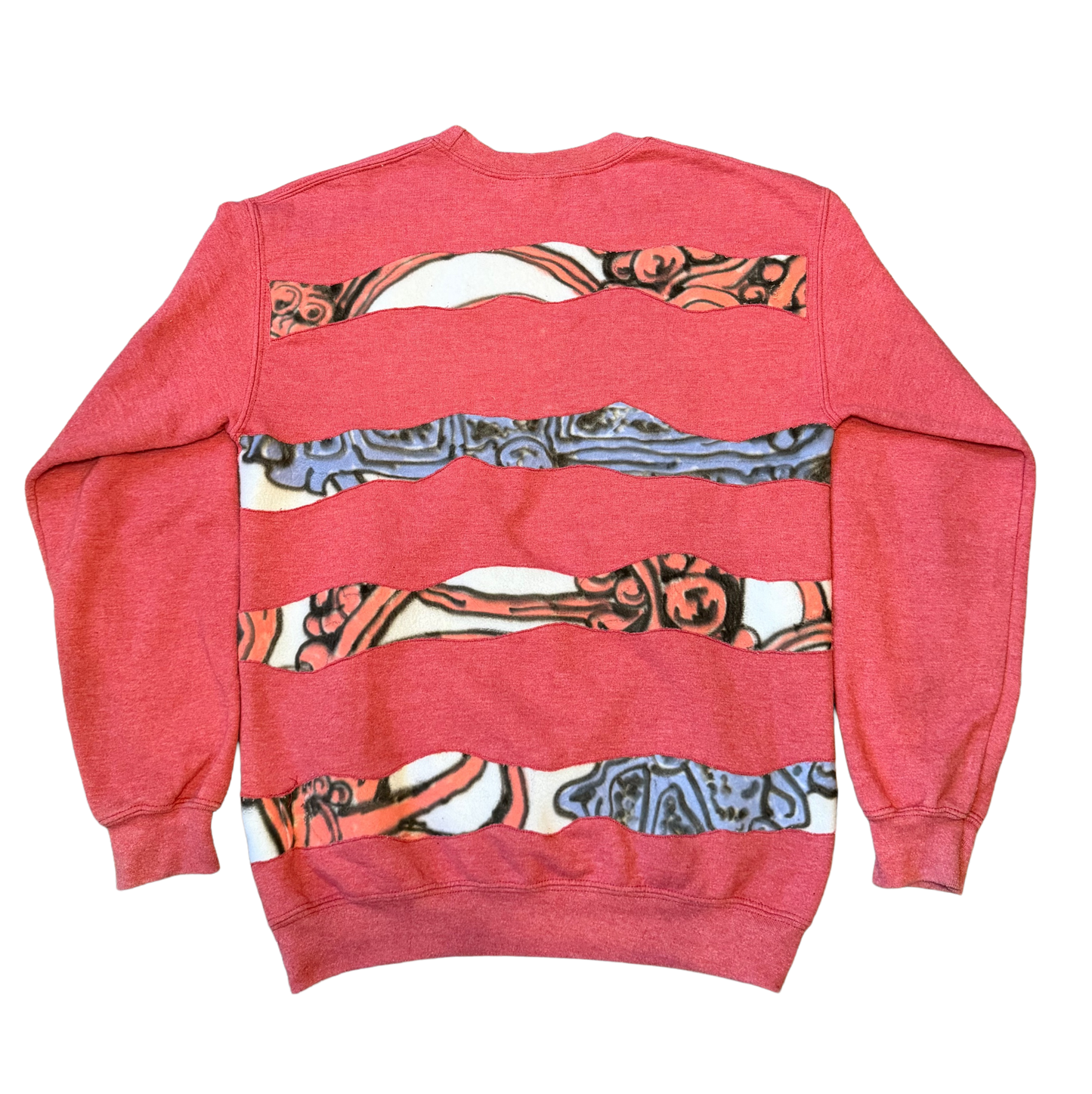 Robot Squid Striped Sweatshirt (medium)