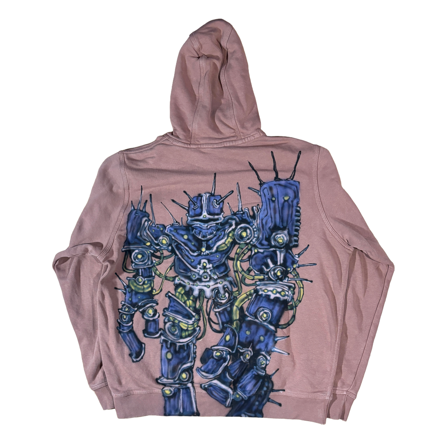 Blue Robot Warrior Hoodie