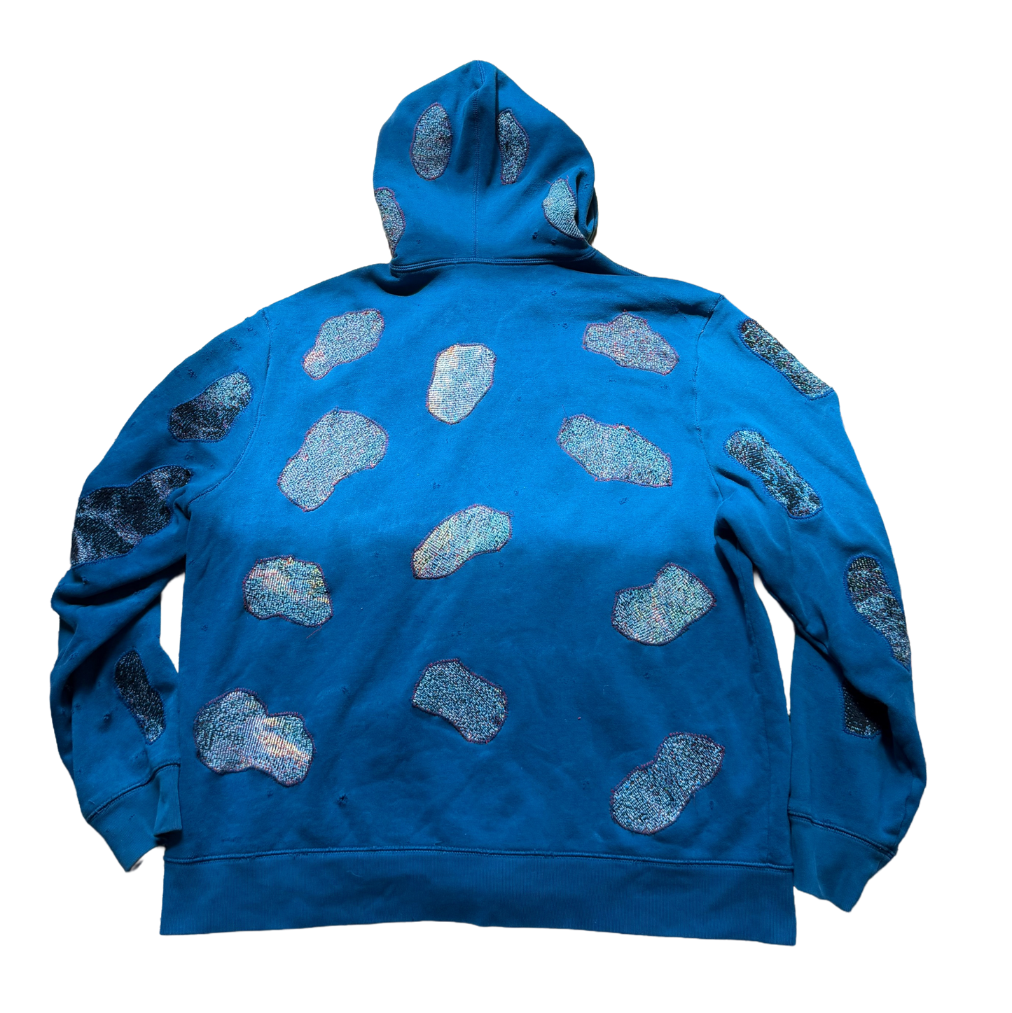 Nail sunset patch work hoodie(large)