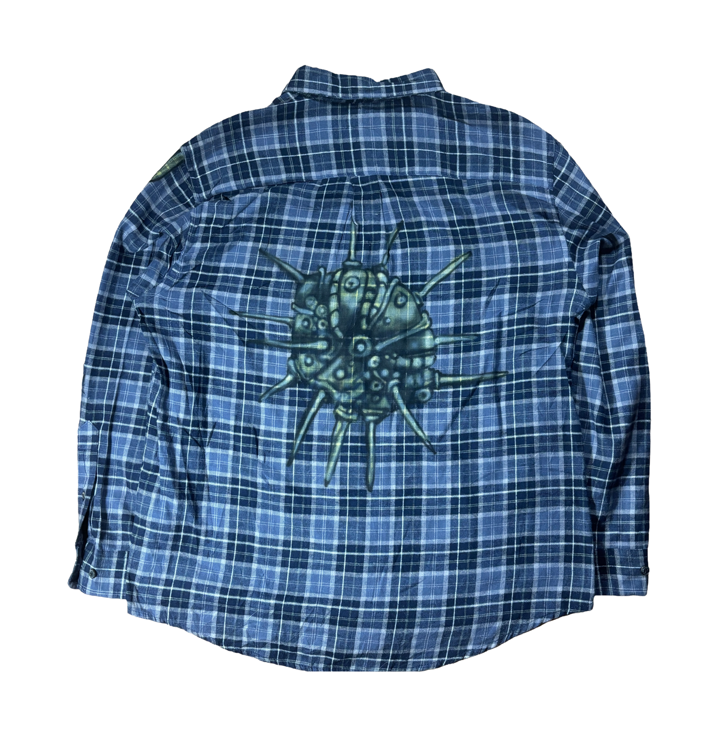 Blue Spikeball Flannel(large)