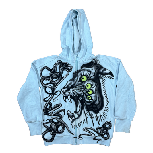 8 Eyed Tiger Zip Up Hoodie (small)