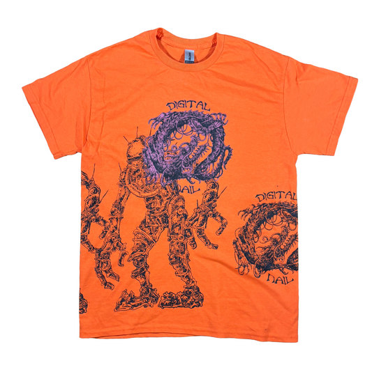 Orange Robot Army Tee