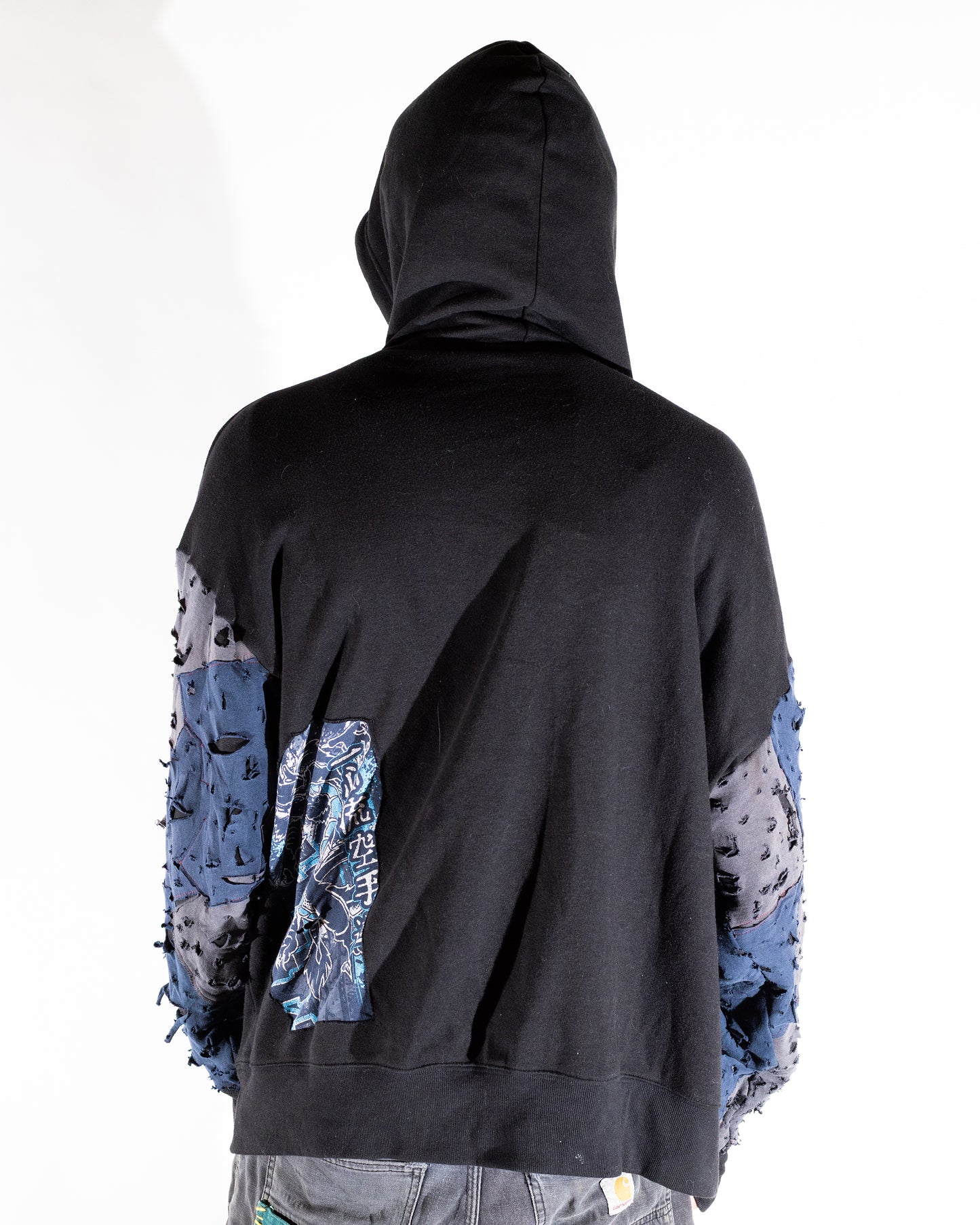 Thrashed biker Zip Up hoodie