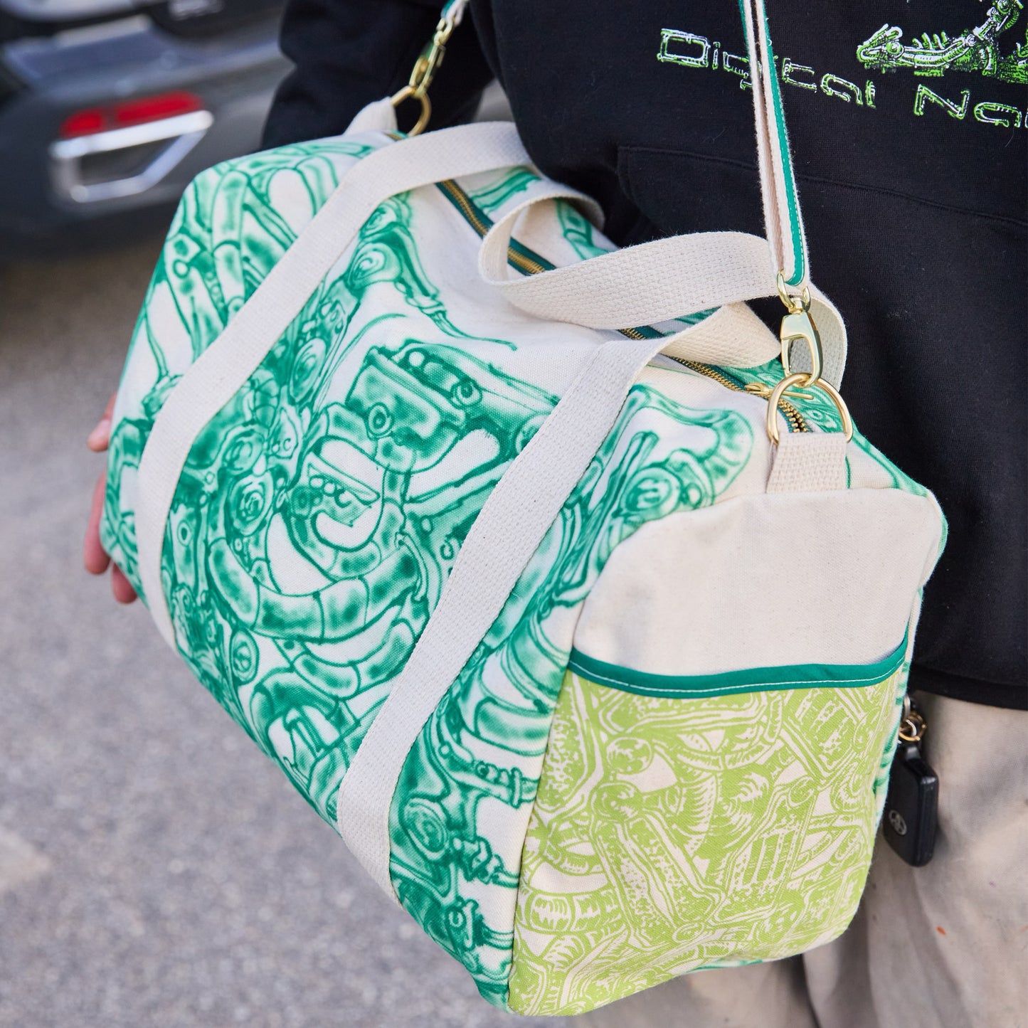 A.W.D. Studios X Digital Nail Robot Duffle